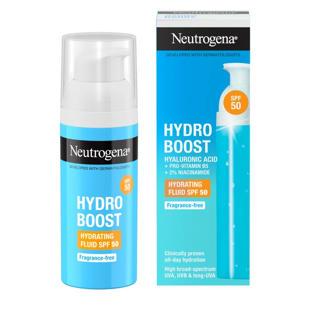Флюїд для обличчя Neutrogena Hydro Boost SPF 50 Зволожувальний 50 мл (3574661774664) - picture 3