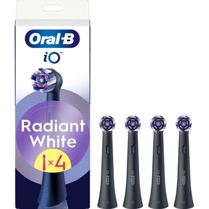 Насадка для зубної електрощітки Braun Oral-B iO RB WB Radiant White Black (4 шт) зображення 1