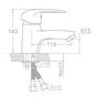 Змішувач TAU SM-2A144C (9843000) - зменшене зображення 3