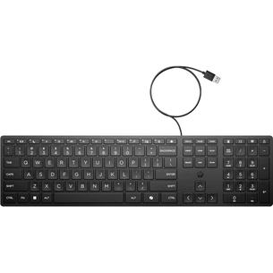 Клавіатура HP 320K USB UA Black (9SR37UT) зображення 1