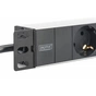 Силовий блок Digitus 10" 1U, 16A, 230V 3xSchuko, вилка Schuko (DN-95411) - уменьшенное изображение 4