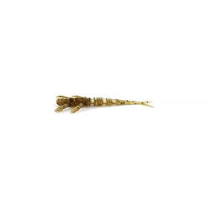 Силікон рибальський FishUP Flit 2" 074 - Green Pumpkin Seed (9шт/уп) (1862.00.84) зображення 1