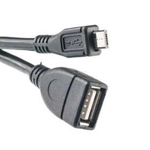 Перехідник OTG USB 2.0 AF to Micro 5P 0.10m PowerPlant (KD00AS1232) зображення 1