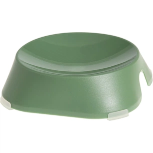 Посуд для котів Fiboo Flat Bowl миска з антиковзаючими накладками зелена (FIB0087) зображення 1