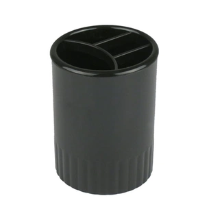 Підставка для ручок Delta by Axent Stationery glass-stand, 4 compartments, black (D4009-01) зображення 1