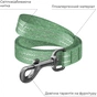 Повідець для собак WAUDOG Re-cotton світловідбивний S Ш 15 мм Д 300 см зелений (030818) - зменшене зображення 3
