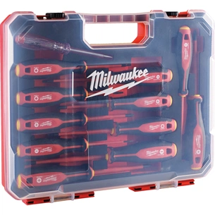 Набір викруток Milwaukee тригранних VDE SL/PH/PZ/T + тестер напруги, 12 шт (4932479095) изображение 1