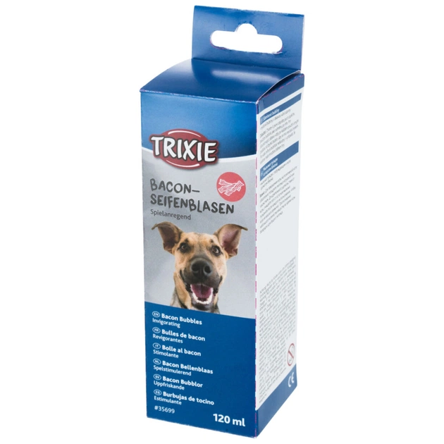Игрушка для собак Trixie Мыльные пузыри С ароматом бекона 120 мл (4011905356990) - изображение 1