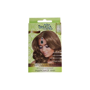 Фарба для волосся Triuga На основі натуральної індійської хни Темно-русий 25 г (8908003544243) зображення 1
