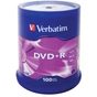 Диск DVD Verbatim 4.7Gb 16X CakeBox 100шт (43551) - уменьшенное изображение 1