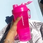 Шейкер спортивний SmartShake Original2GO 600ml Neon Pink (10560502) - зменшене зображення 4