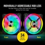 Кулер до корпусу Corsair QL Series, QL140 RGB, 140mm RGB LED Fan (CO-9050100-WW) - зменшене зображення 8