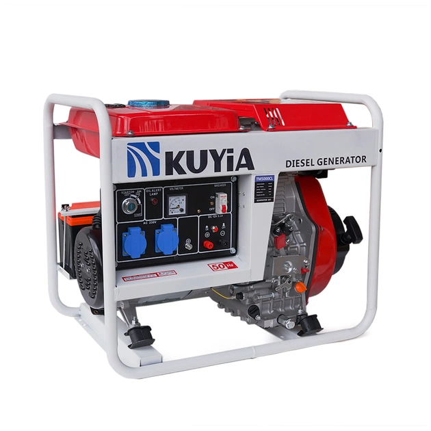 Генератор Kuyia TM5000CL, дизельний, 240V, 50Hz, 4,5-5kW, стартер, 12,5л (KYTM5000CL-1F-220-DA) - зображення 1