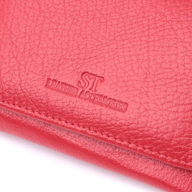 Портмоне ST Leather Из натуральной кожи Красное (22727) - изображение 5