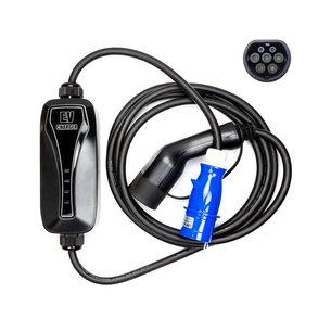 Зарядний пристрій для електромобіля HiSmart Type 2-CEE, 6-32A, 7.2кВт, 1 фазний, 5м (EV200047) picture 1