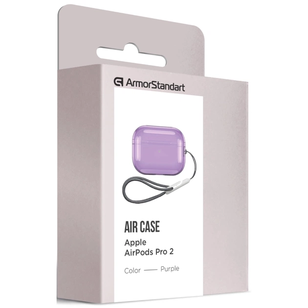 Чохол для навушників Armorstandart Air для Apple Airpods Pro 2 Purple (ARM85335) (ARM85335) - зображення 4