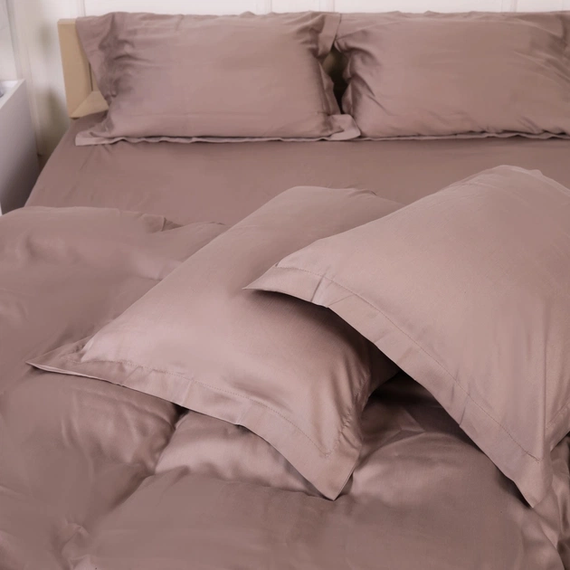 Постільна білизна MirSon Tencel №08 Beige 2x160x220 Сімейний Євро (2200009637179) - picture 4