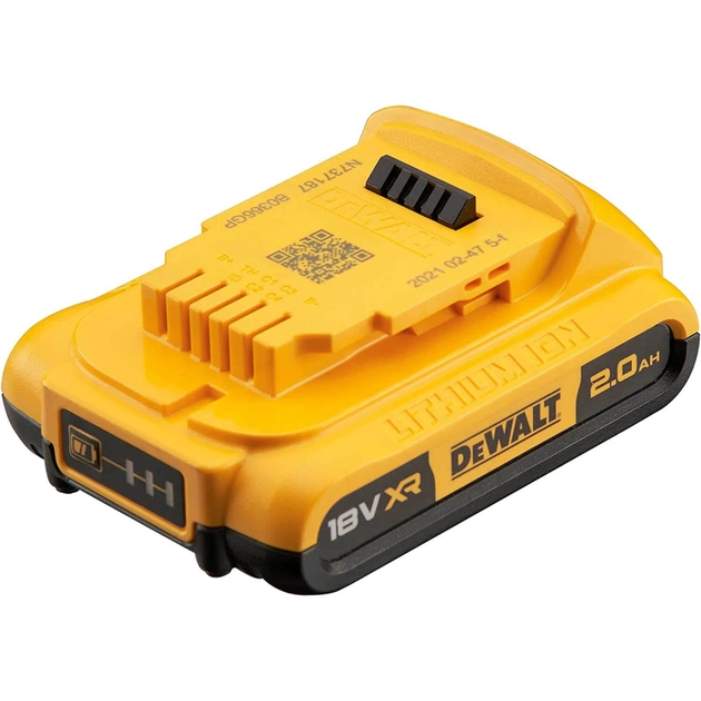 Акумулятор до електроінструменту DeWALT 18V, 2Ah, час заряджання 30 хв, вага 0.4 кг (DCB183_N314783) - picture 4