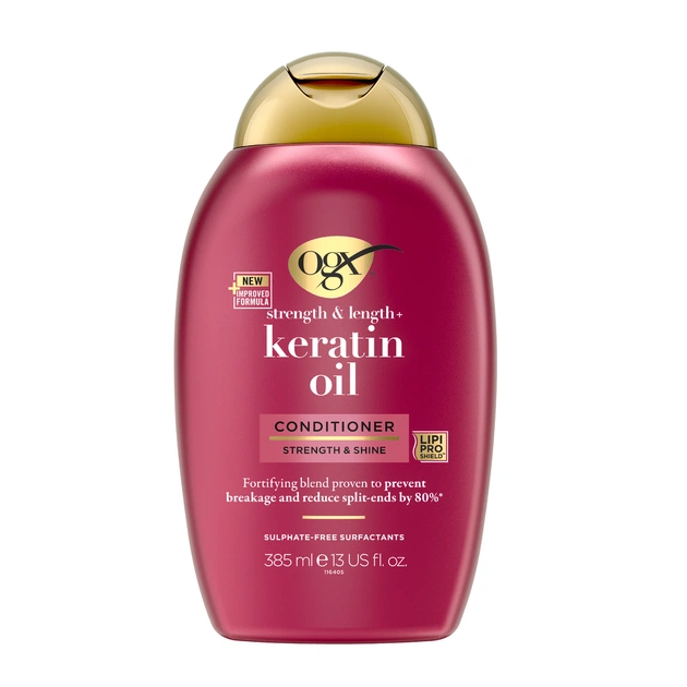 Кондиціонер для волосся OGX Keratin Oil проти ламкості з кератиновою олією 385 мл (0022796977526) - picture 1