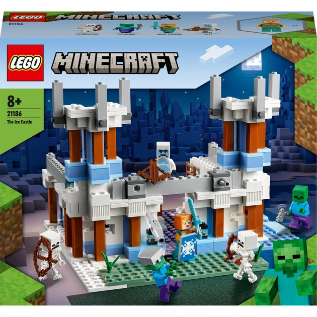 Конструктор LEGO Minecraft Крижаний замок 499 деталей (21186) - зображення 1