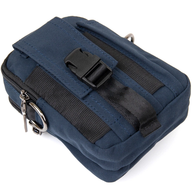 Сумка Vintage На пояс нейлон Синя (20649) - зображення 6