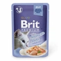 Вологий корм для кішок Brit Premium Cat 85 г (філе лосося в желе) (8595602518487) - уменьшенное изображение 1