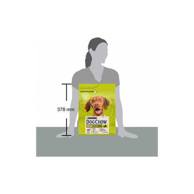 Сухий корм для собак Purina Dog Chow Adult Lamb зі смаком ягняти 2.5 кг (7613034485946) - picture 5