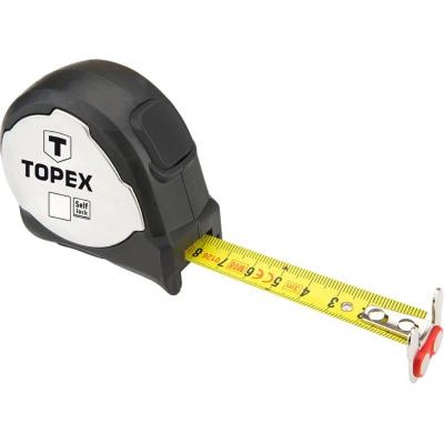 Рулетка Topex сталева стрічка 5 м x 22 мм, магніт (27C375) - зображення 1
