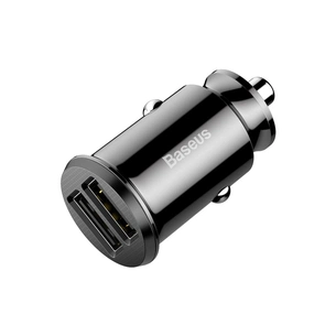 Зарядний пристрій Baseus Grain Car Charger USB-A Black (CCALL-ML01) зображення 1