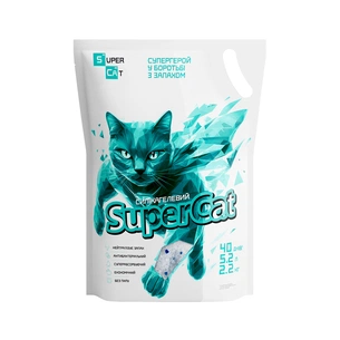 Наповнювач для туалету Super Cat Силікагелевий 2.2 кг (3527) изображение 1