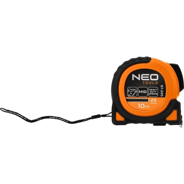 Рулетка Neo Tools Super Black, 10мx25мм, з фіксатором змотування, магніт (67-245) - picture 10