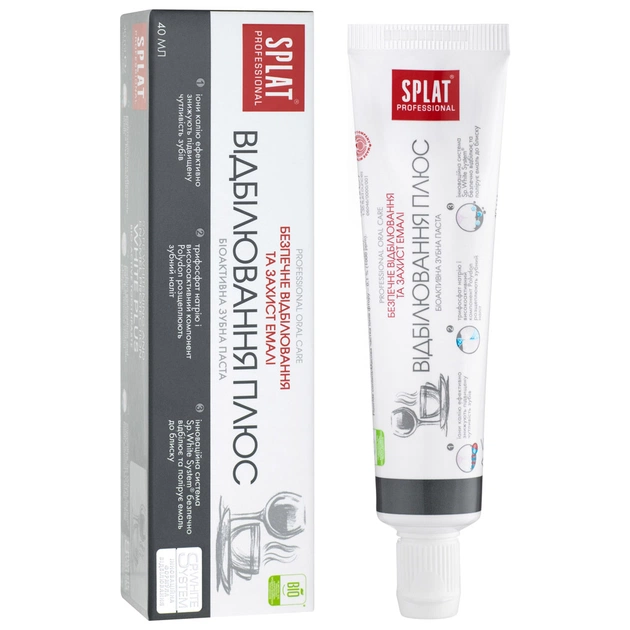 Зубна паста Splat Professional White Plus 40 мл (7640168930158) - изображение 1