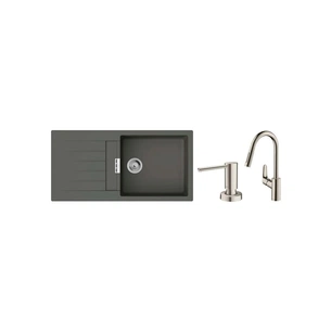 Мийка кухонна Hansgrohe S520-F480 + зміш. Focus M41 (43358400) зображення 1