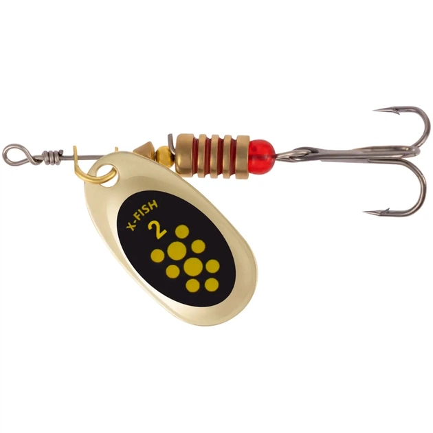 Блешня X-Fish Spike 4.5g 2 Gold black lime (1917.06.33) - зображення 1