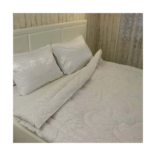 Ковдра Руно вовняна Біла вензель 200х220 (322.02ГШУ_Білий вензель) зображення 1