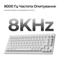 Клавіатура Keychron V1 Ultra Keychron Red Switch RGB UA White (V1U-F1-UA) - зменшене зображення 10