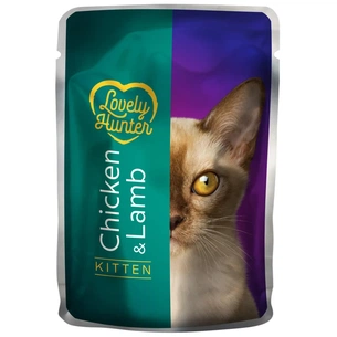 Вологий корм для кішок Lovely Hunter With chicken and lamb for kittens 85 г (LHU45472) зображення 1