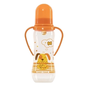 Пляшечка для годування Baby Team З латексною соскою 250 мл (4824428013116) зображення 1