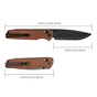 Нож SRM Terrier 140Cr, Brown Micarta, Black Stonewash (258L-MN2) - уменьшенное изображение 10