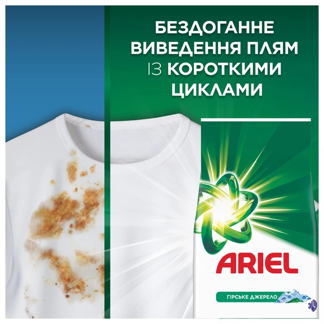 Стиральный порошок Ariel Горный родник 2.1 кг (8006530178020) - изображение 6