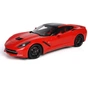 Машина Maisto Corvette Stingray 2014 (1:18) красный (31182 red) - зменшене зображення 1