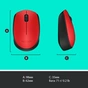 Мишка Logitech M171 Red (910-004641) - зменшене зображення 9