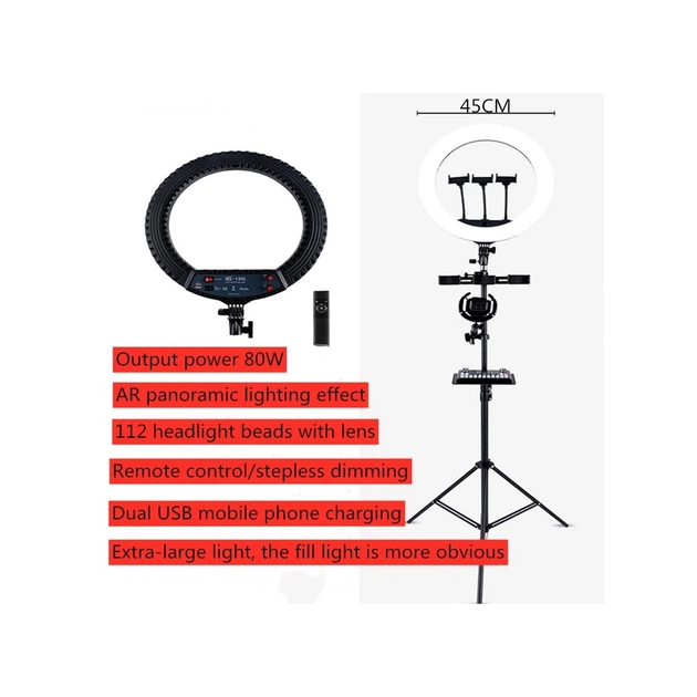 Набір блогера HQ HQ18N LED лампа 18" + штатив 2.1м (TBD01123671) - picture 2