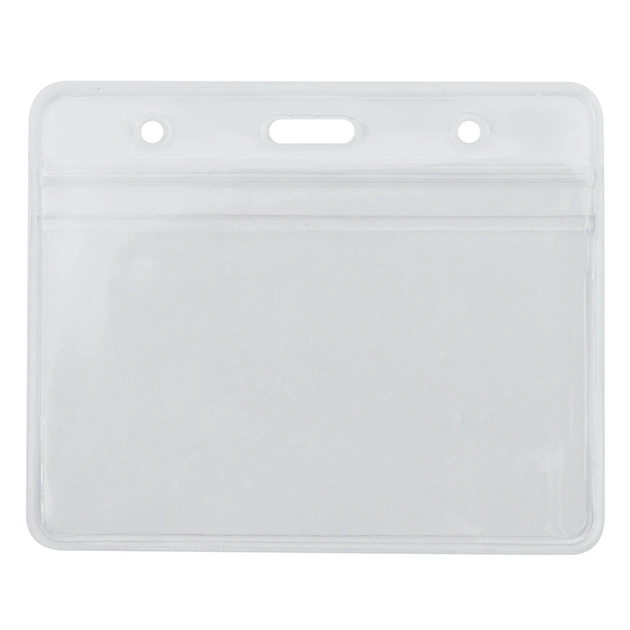 Бейдж Optima горизонтальний замок zip lock PVC, 108х70 мм (O45611) - зображення 1