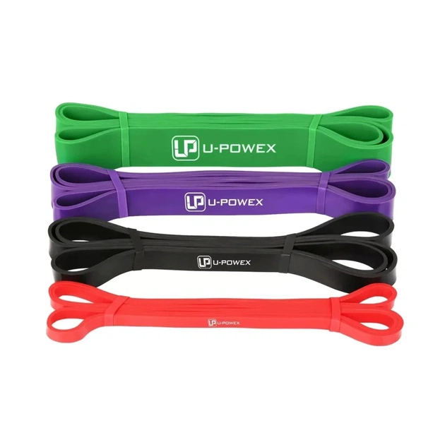 Еспандер U-Powex Power Band набір 4шт + якір + ручки 4,5-57kg (UP_1080_4in_+2esp) - зображення 8