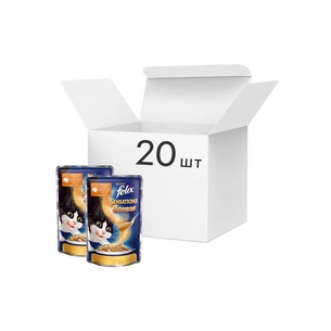 Вологий корм для кішок Purina Felix Sensations Sauces в соусі з індичкою та беконом 100 г (7613036076234) зображення 1