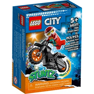 Конструктор LEGO City Stuntz Вогняний трюковий мотоцикл 11 деталей (60311) зображення 1