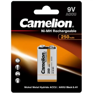 Акумулятор Крона 250mAh Ni-MH * 1 6F22-1BL Camelion (NH-9V250BP1) зображення 1