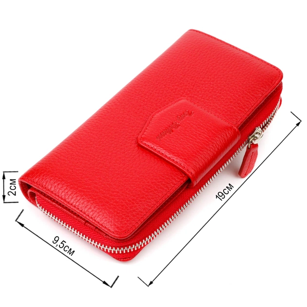 Гаманець Tony Bellucci З блоком для карт та документів з натуральної шкіри Червоний (21956) - зображення 3