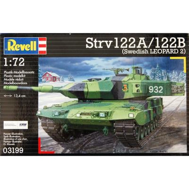 Збірна модель Revell Шведський танк Stridsvagn 122A/122B 1:72 (3199) - изображение 1